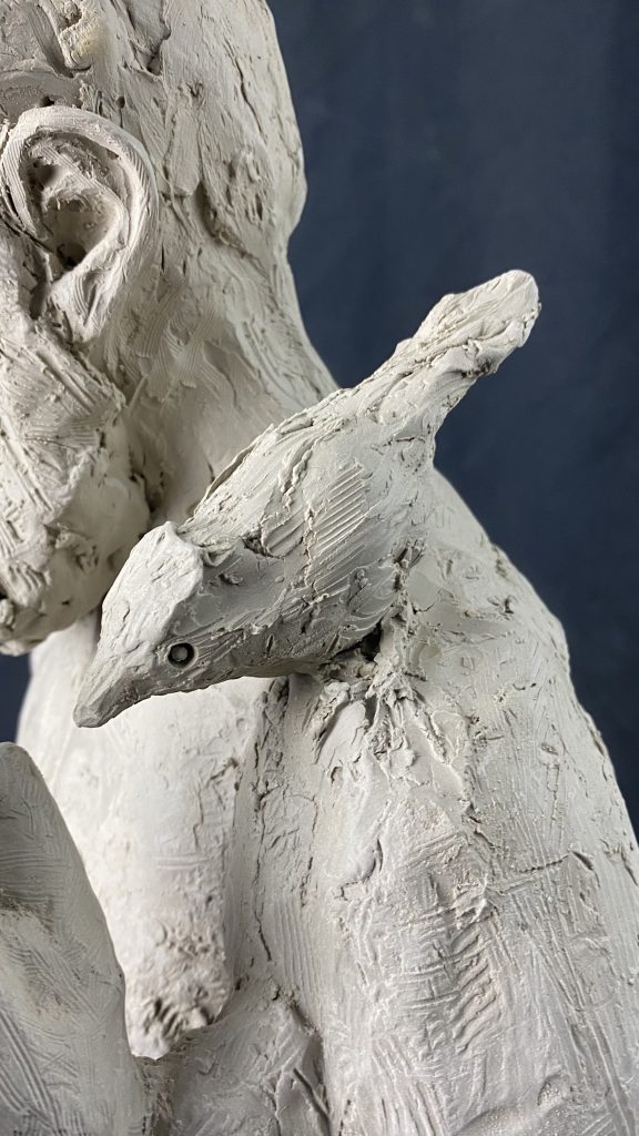 François parlant aux oiseaux - détail